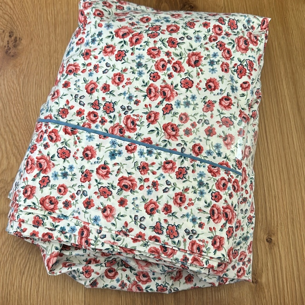 Vintage Waverly Garden Room Cottage Collection Twin Flat Fitted Sheet Set 2001